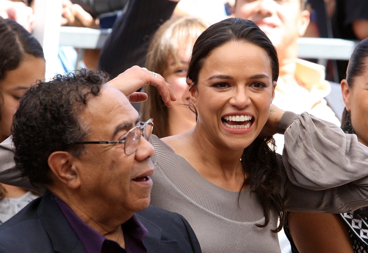Vin Diesel's stepfather Irving Vincent and his Fast Furious co-star Michelle Rodriguez whom he dated in 2001