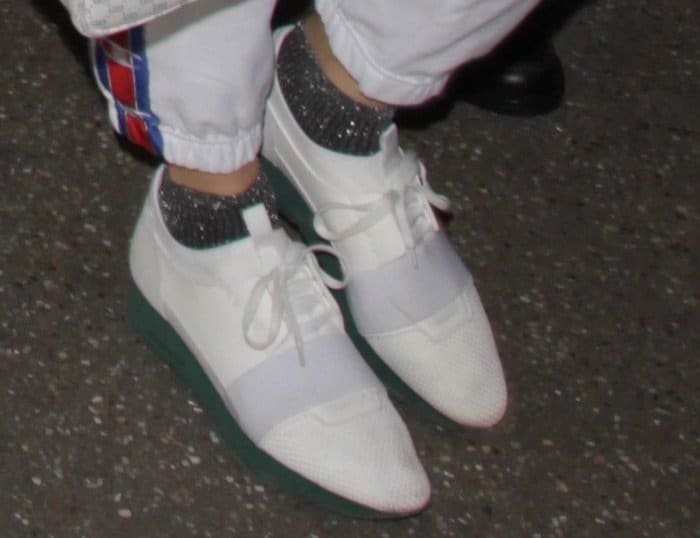Kendall Jenner finished her look with Balenciaga's "Race Runners"