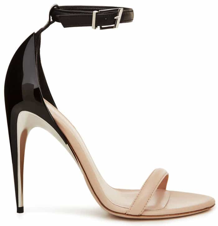 La Perla Two-Tone Ankle-Strap Sandals