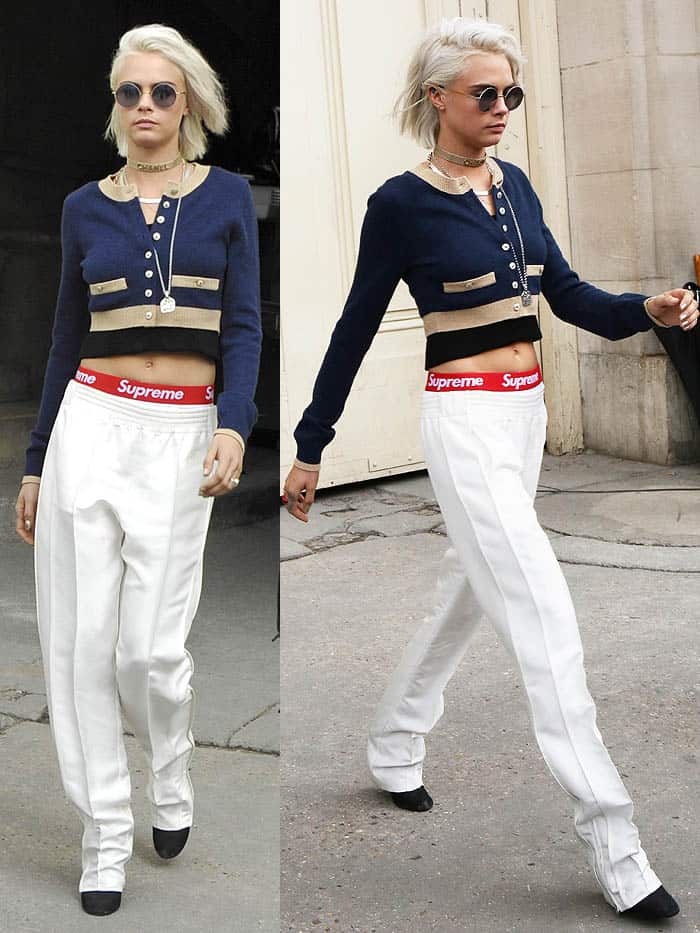 Cara Delevingne at the Chanel fall 2017 fashion show presented during Paris Fashion Week Womenswear Fall/Winter 2017/2018 in Paris, France, on March 7, 2017.
