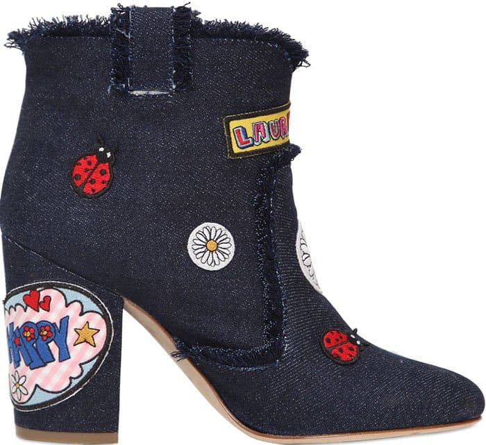 Laurence Dacade patchwork denim ankle boots