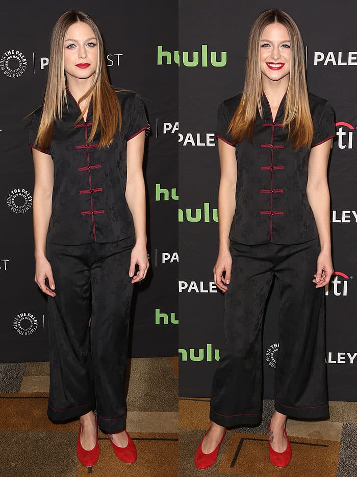 Melissa Benoist at The Paley Center for Media's 34th Annual PaleyFest presentation of The CW's "Heroes Aliens" held at Dolby Theatre in Hollywood, California, on March 18, 2017.
