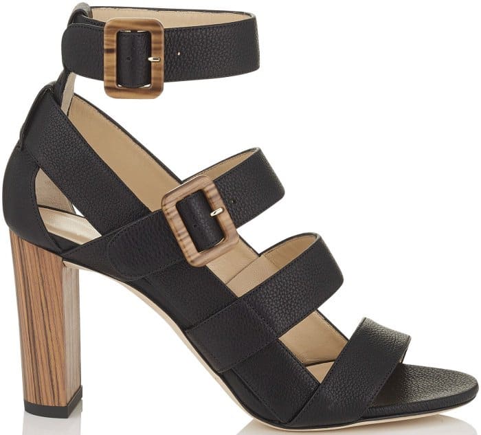 Jimmy Choo "Maya" Sandals in Black