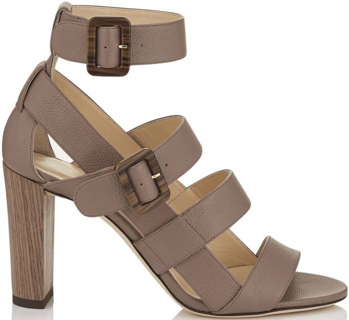 Jimmy Choo "Maya" Sandals in Light Mocha