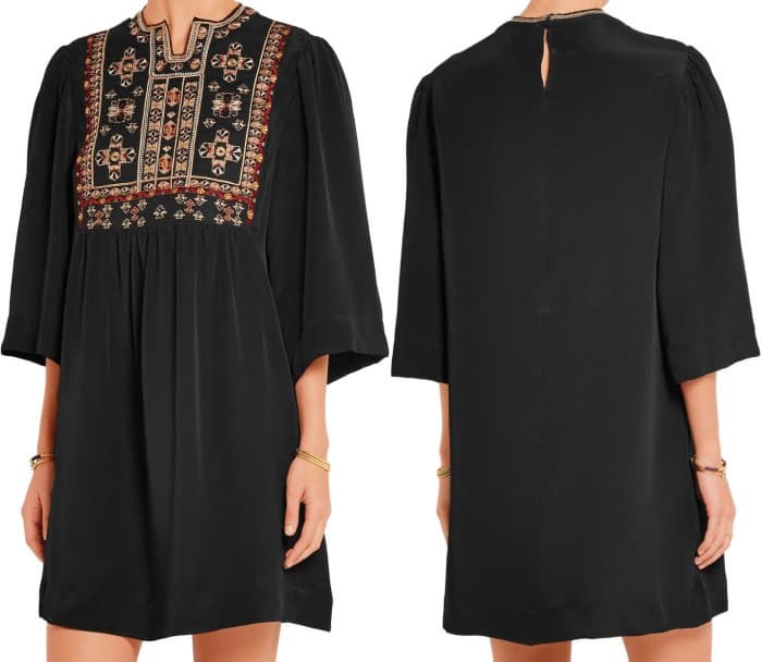 Isabel Marant “Ren” Embroidered Shift Dress