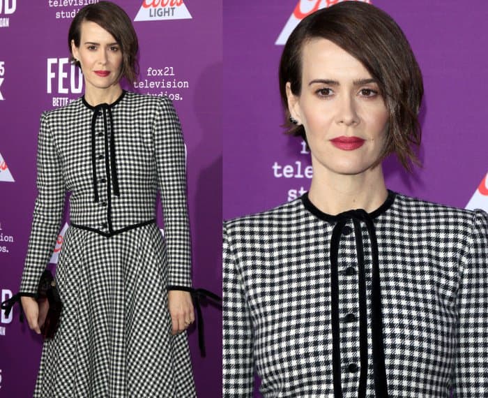 Sarah Paulson at FX’s Feud: Bette and Joan premiere at the Grauman’s Chinese Theatre in Los Angeles, California, on March 2, 2017