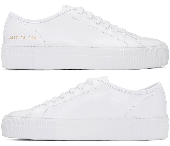 Common Projects "Tournament" Leather Low-Top Sneakers