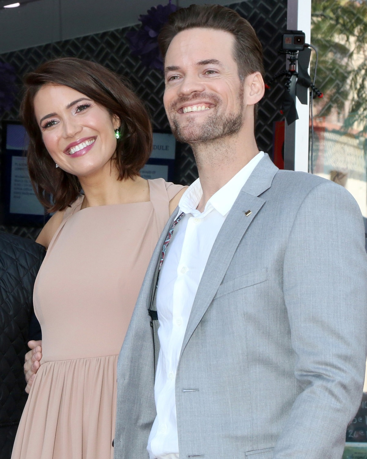 Shane West reunites with his A Walk to Remember co-star Mandy Moore as she’s honored with a star on the Hollywood Walk of Fame on March 25, 2019, in Los Angeles