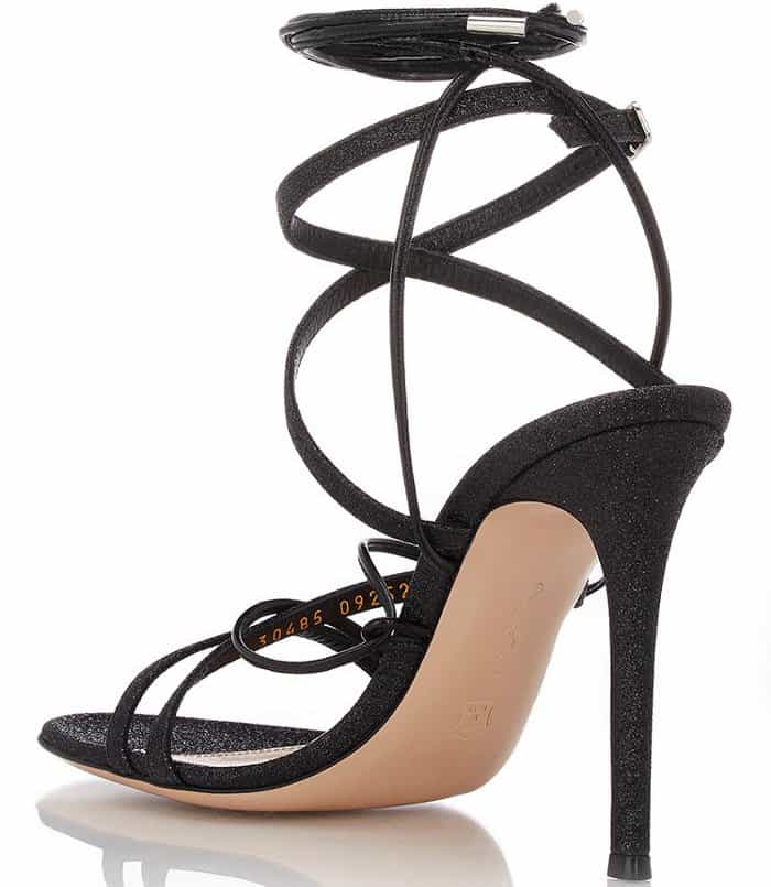 Gianvito Rossi Glitter Ankle-Strap Sandals