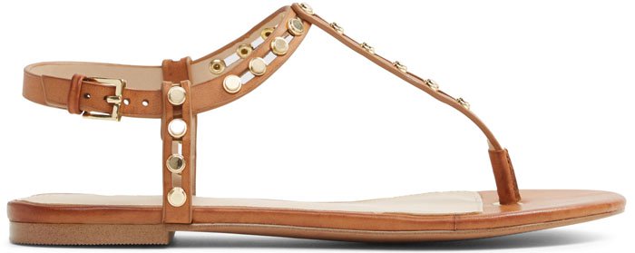 Brown Aldo Starda studded sandals