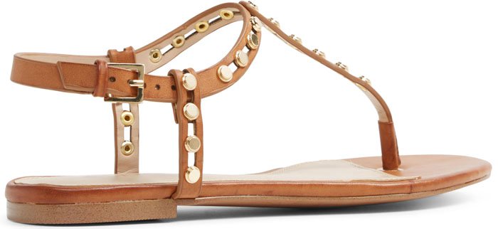 Brown Aldo Starda studded sandals