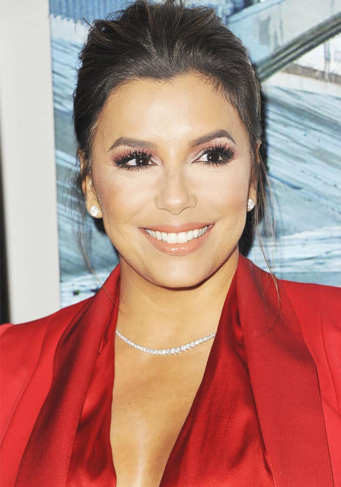 Eva Longoria at the premiere of BH Tilt's "Lowriders" in Los Angeles on May 10, 2017