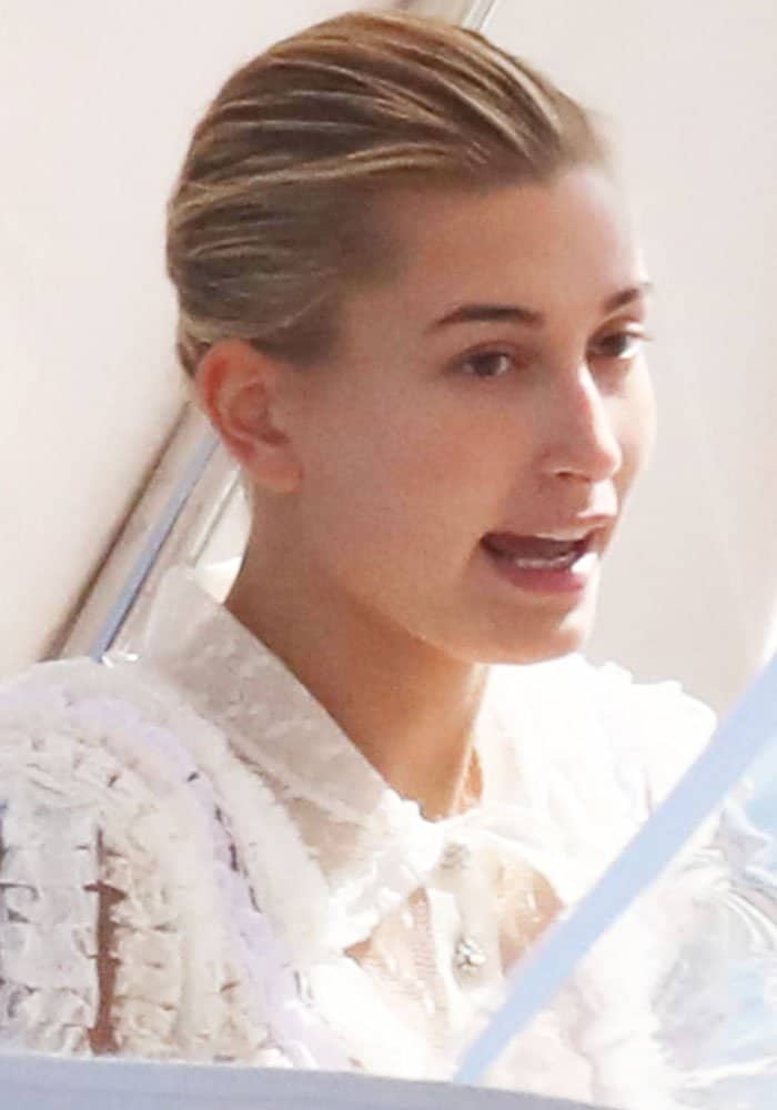 Hailey Baldwin is going off for some boating time in Cannes, France, on May 23, 2017