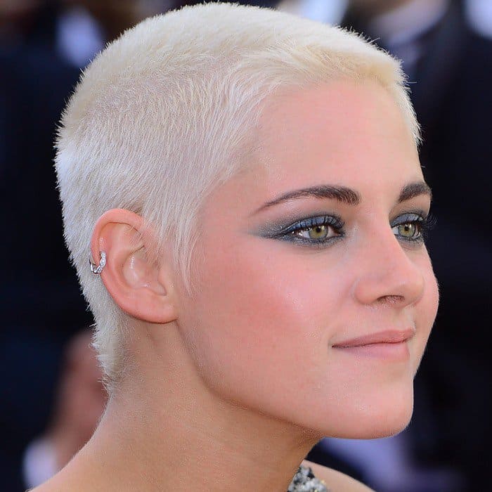 Kristen Stewart's bleach blonde buzz