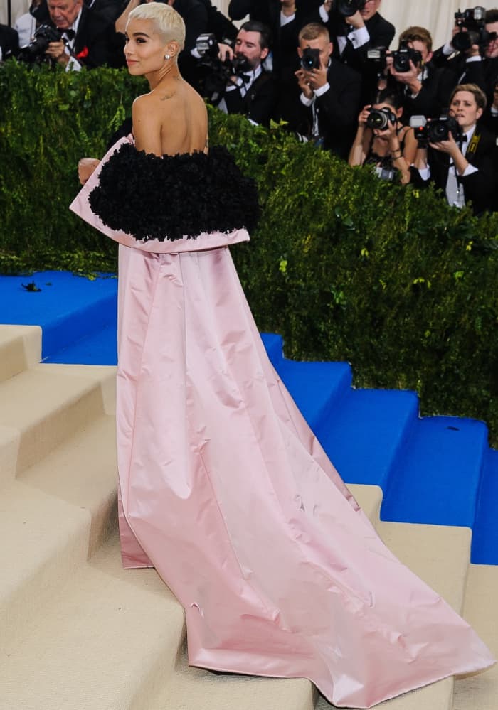 Zoë Kravitz at the 2017 Metropolitan Costume Institute Benefit Gala held at the Metropolitan Museum of Art in New York City
