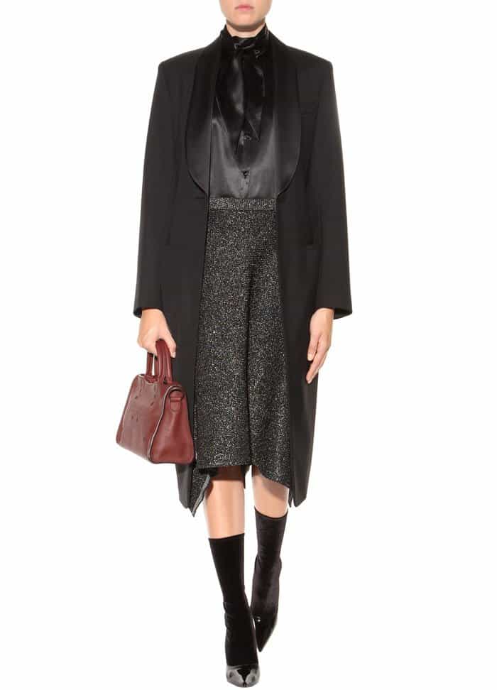 Balenciaga velvet and patent pumps