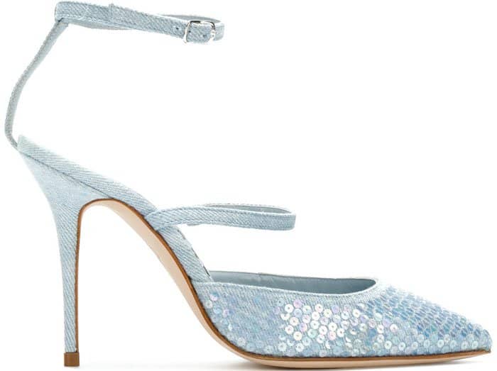 Rihanna x Manolo Blahnik Sea Salts Sequins shoes