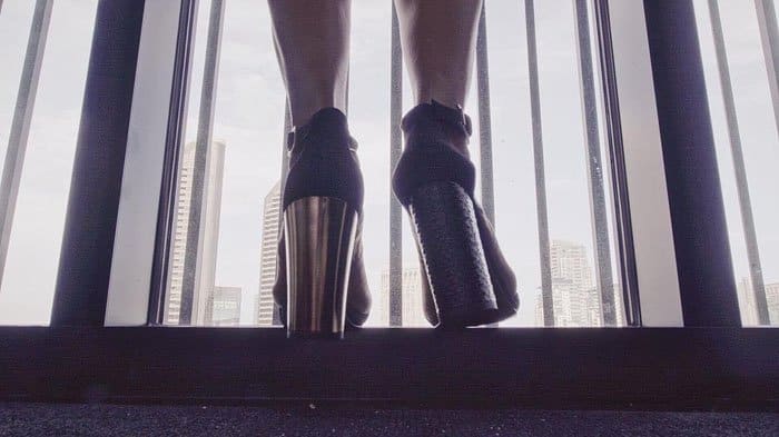 Halle captures the moment on Instagram with the caption, "Couldn't decide, so I wore them both," perfectly summing up her bold footwear choice