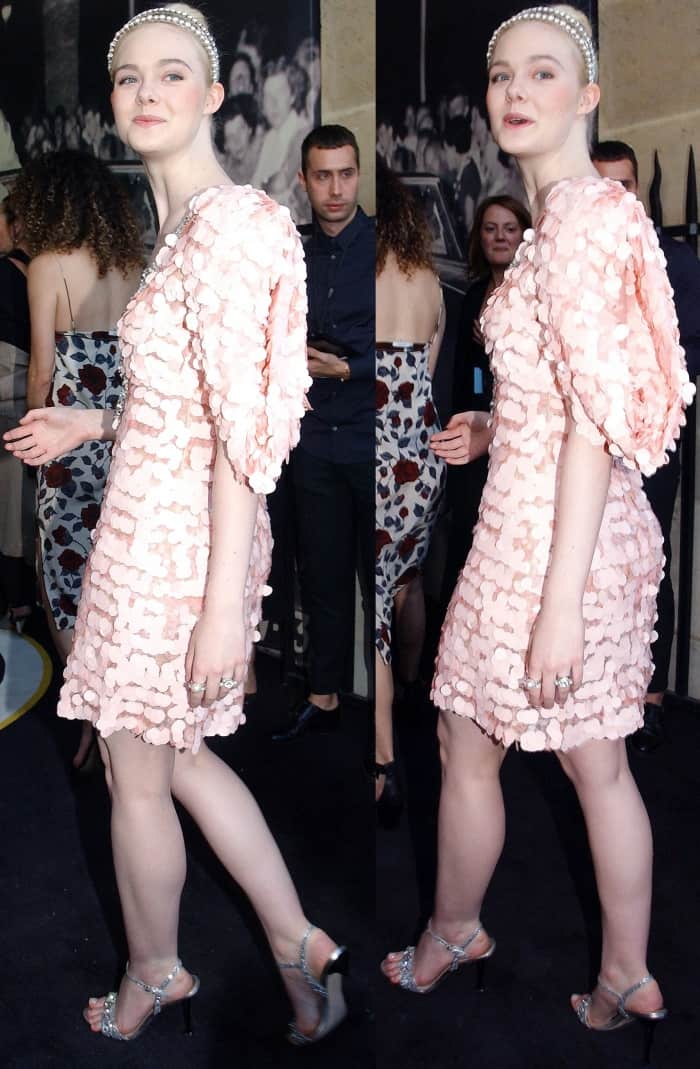 Elle Fanning attending the Miu Miu Cruise 2018 fashion show during Paris Haute Couture Fashion Week