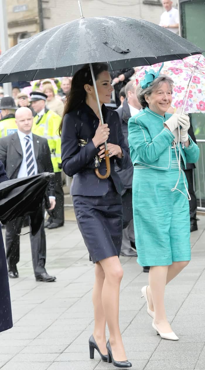 Kate Middleton at the Darwen Aldridge Community Academy (DACA) in Darwen, England, on April 11, 2011