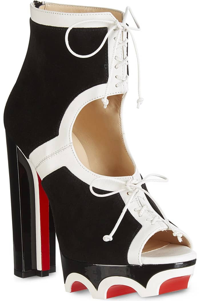 Christian Louboutin 'Lolacrampon' Booties in Black