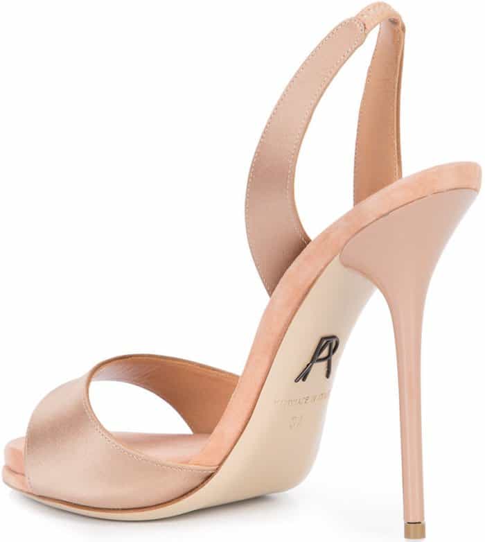 Paul Andrew “Liva” sandals in blush suede