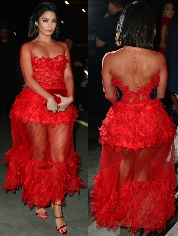 Vanessa Hudgens arriving at the Beauty Essex nightclub in Hollywood