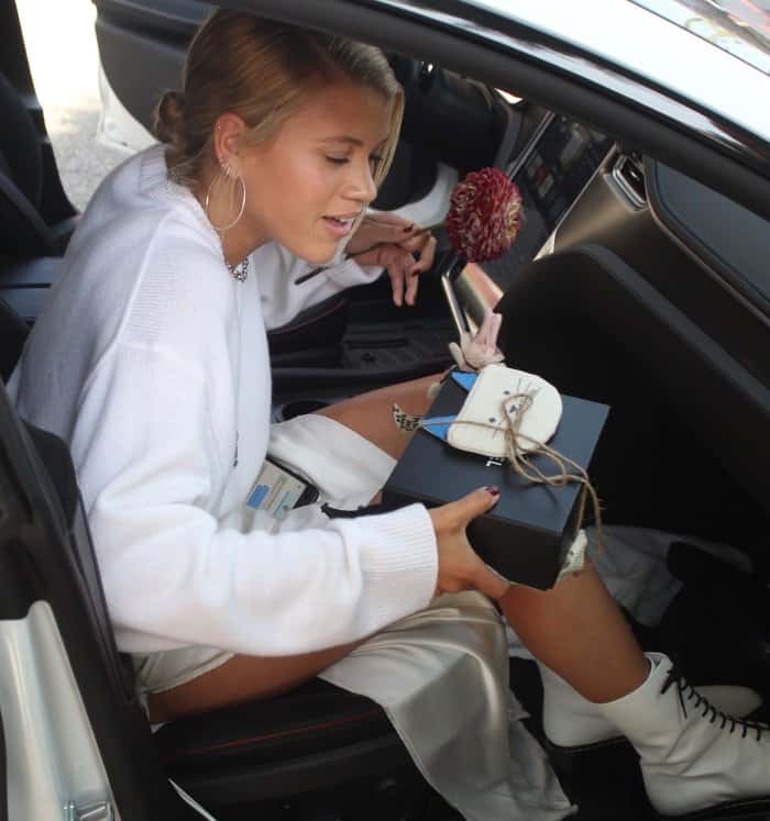 Sofia Richie at The Ivy in Beverly Hills, California, on August 24, 2017