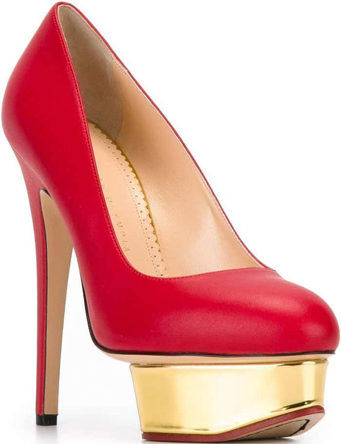 Charlotte Olympia Dolly suede platform pumps