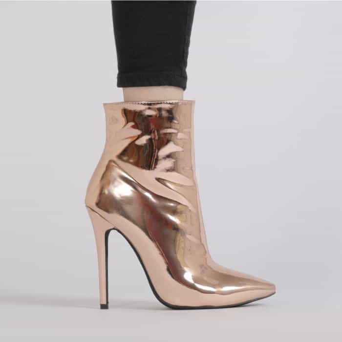 Public Desire "Harlee" Rose Gold Boots