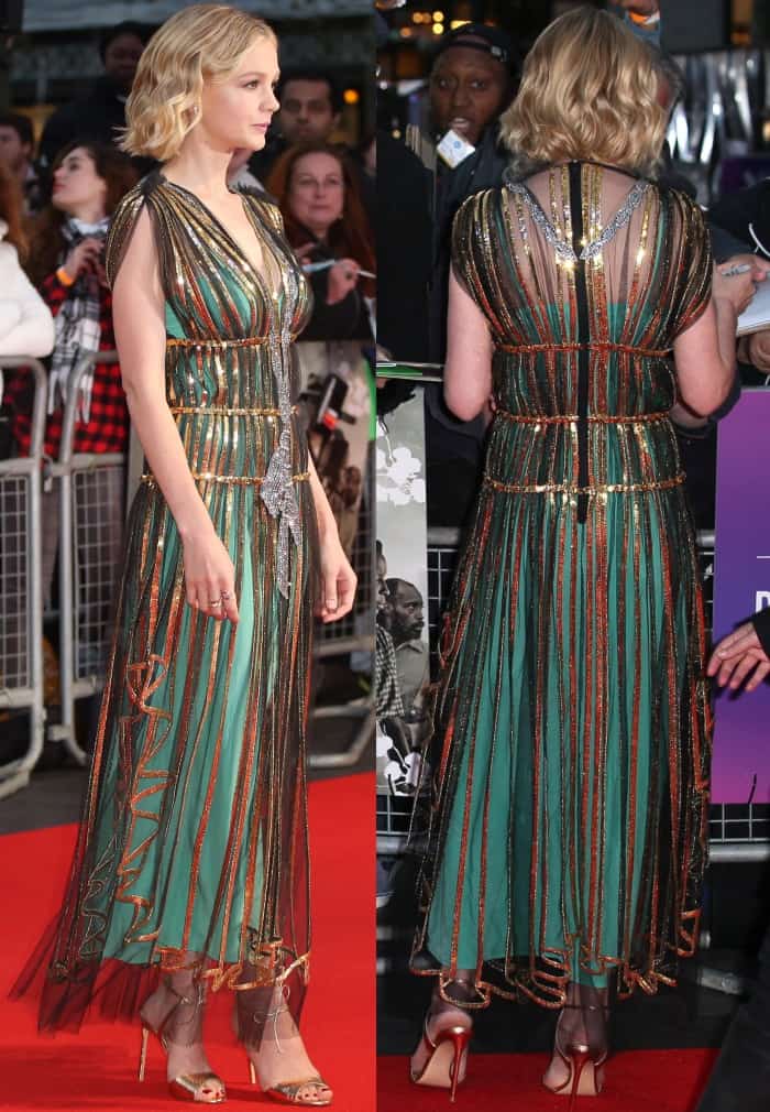 Carey Mulligan at the "Mudbound" premiere during the 61st BFI London Film Festival held at Odeon Leicester Square in London on October 5, 2017