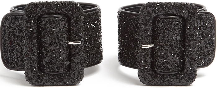 Attico Glitter Ankle Straps