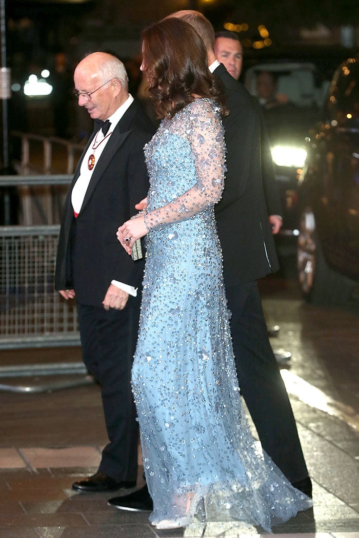 The Duke and Duchess of Cambridge attending the Royal Variety Performance held at Palladium Theatre in London, England, on November 24, 2017.