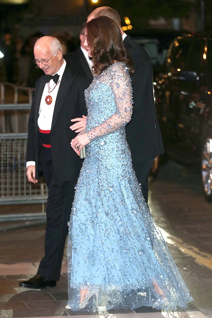The Duke and Duchess of Cambridge attending the Royal Variety Performance held at Palladium Theatre in London, England, on November 24, 2017.