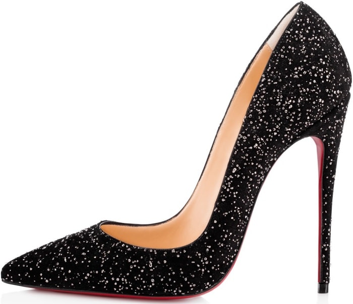 Christian Louboutin "So Kate" Pumps in Black Crosta Meteor