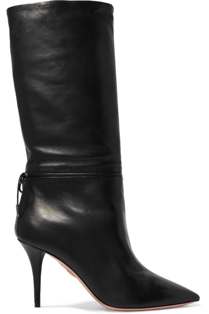 Claudia Schiffer for Aquazzura "Le Marais" boots