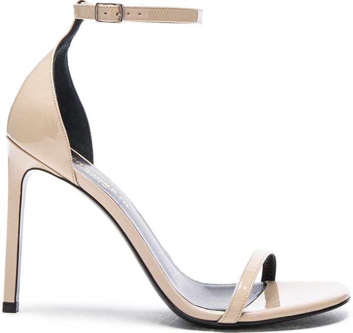 Saint Laurent "Jane" Sandals in Poudre