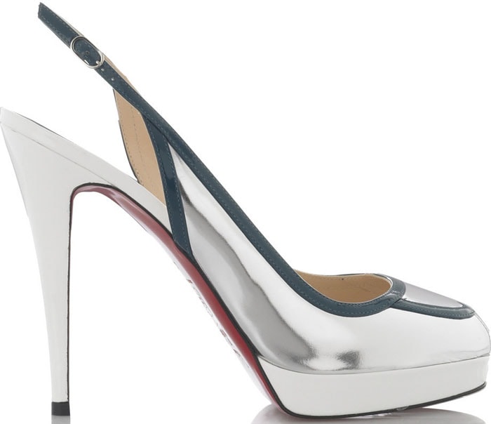 Christian Louboutin "Fox Trot" Peep Toe Platform Sandals
