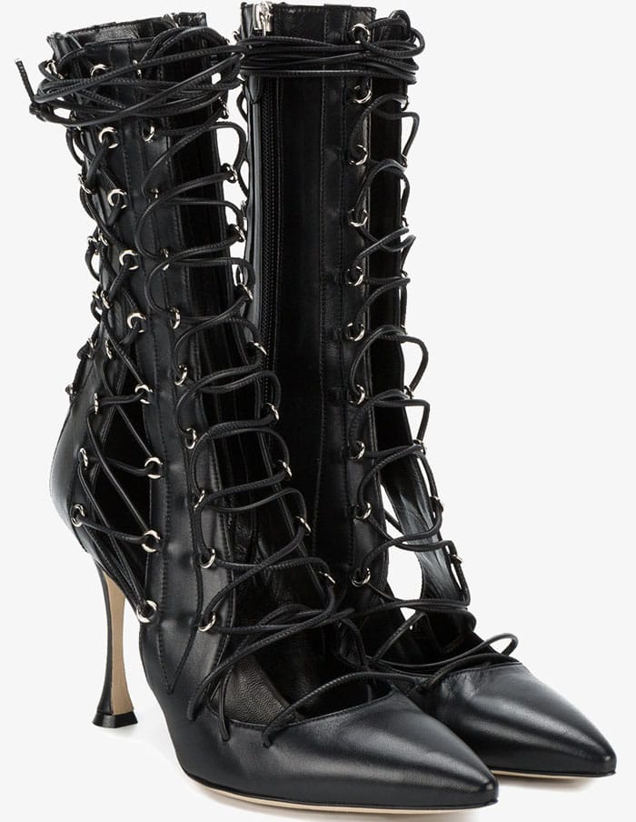 Liudmila "Drury Lane" Lace-Up Boots