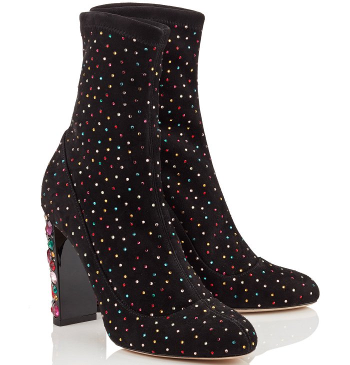 Jimmy Choo "Maine" embellished booties