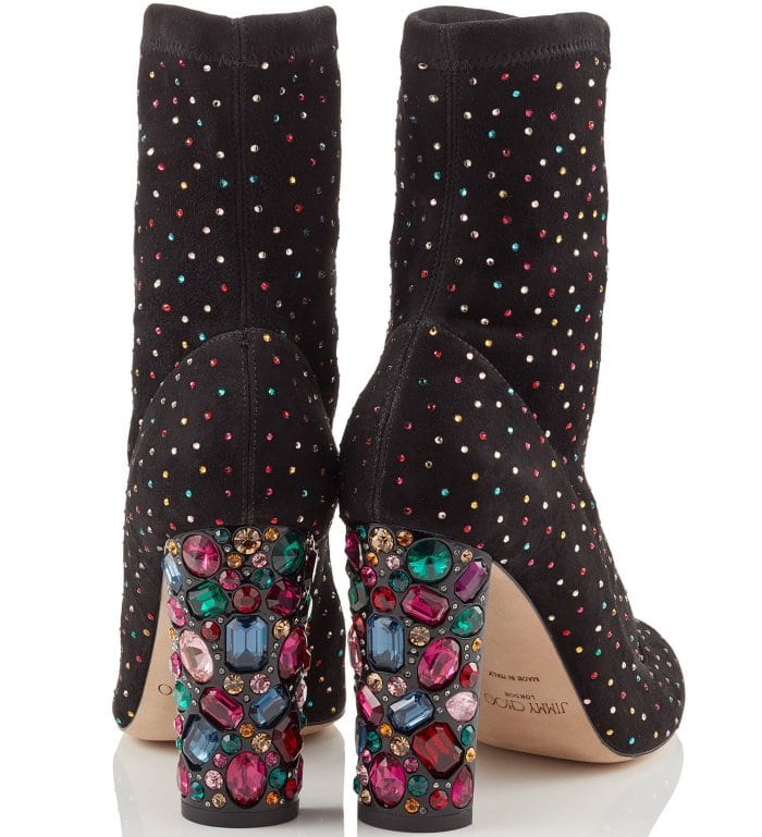 Jimmy Choo "Maine" embellished booties