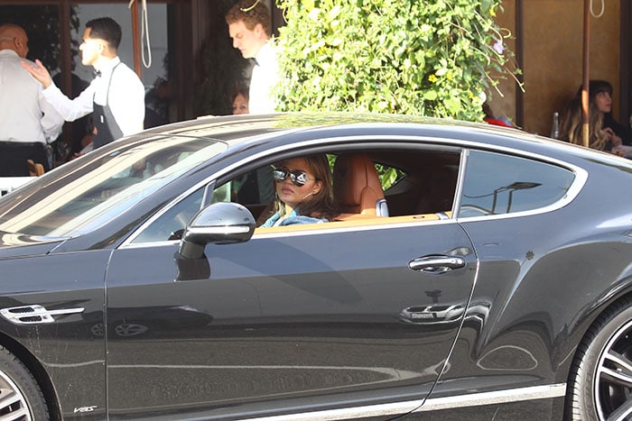 Chrissy Teigen and John Legend on a lunch date at Il Pastaio in Beverly Hills, California, on January 15, 2018