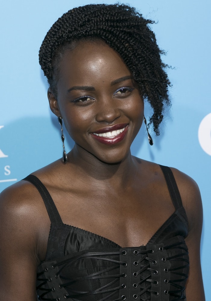 Lupita Nyong’o's corset-style bodice dress