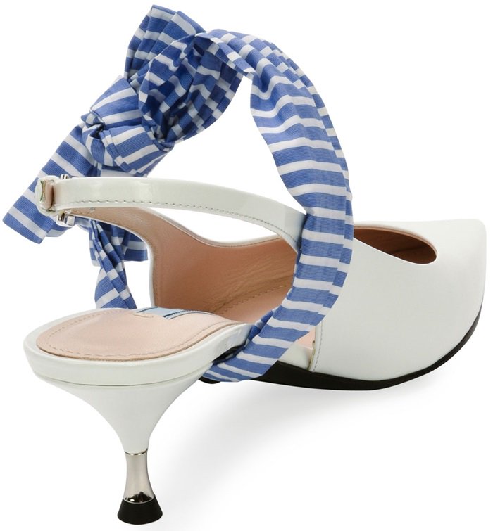 Prada Large Bow Slingback Pumps