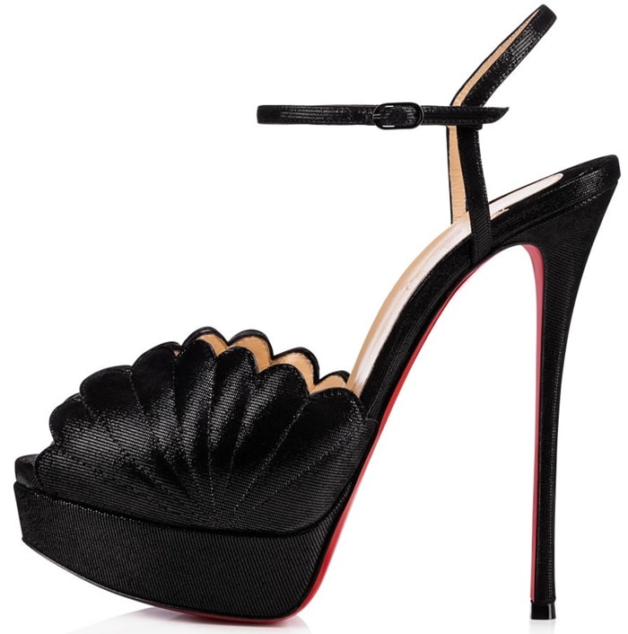 'Botticella Alta' Platform Sandals in Black