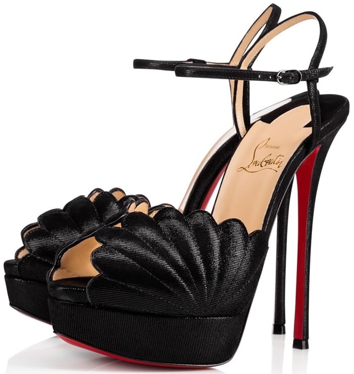 'Botticella Alta' Platform Sandals in Black