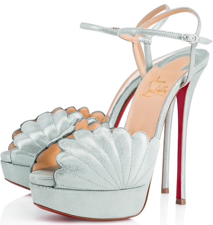 'Botticella Alta' Platform Sandals in Everest