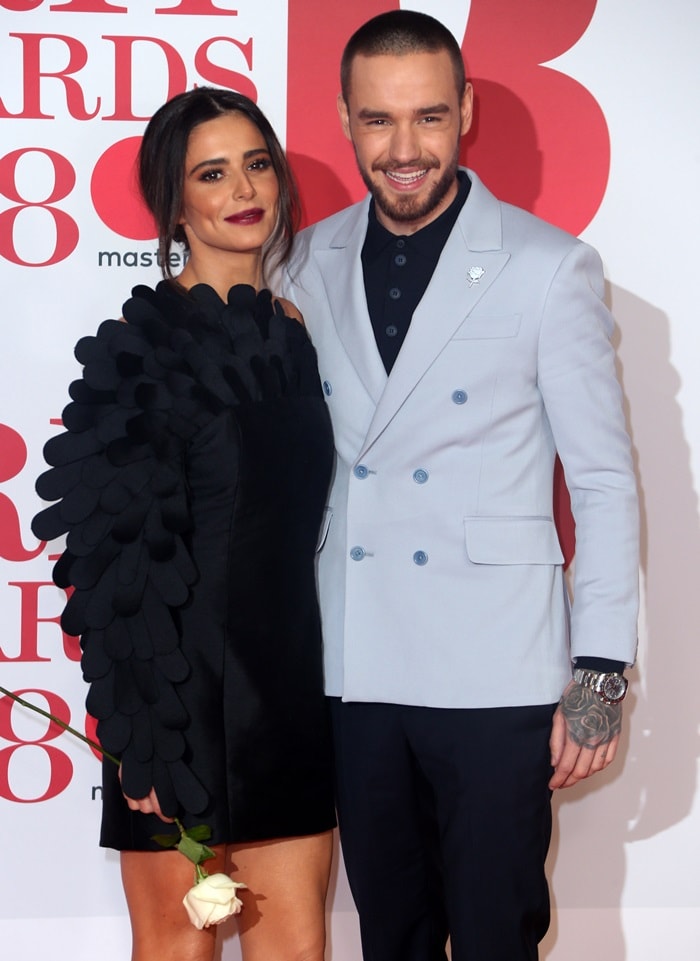 Liam Payne and Cheryl Cole at the 2018 BRIT Awards held at The O2 Arena in London, England, on February 21, 2018