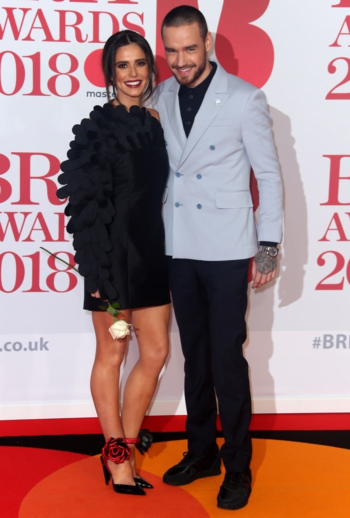 Liam Payne and Cheryl Cole at the 2018 BRIT Awards held at The O2 Arena in London, England, on February 21, 2018