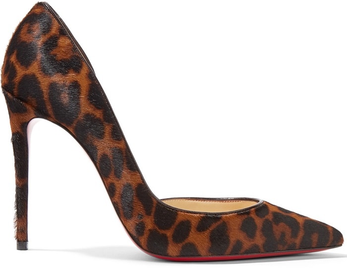 Christian Louboutin 'Iriza' 100 Leopard-Print Pony Hair Pumps